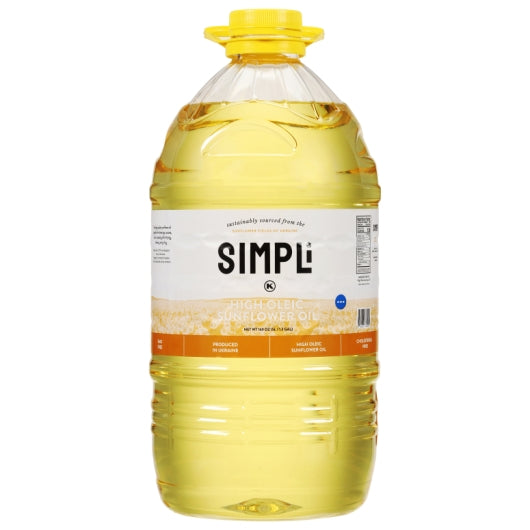 Simpli High Oleic Sunflower Oil, 4 x 5 LT Case - Pantry Ingredients