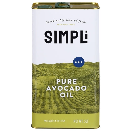 Simpli Pure Avocado Oil, 4 x 5 LT Case - Pantry Ingredients