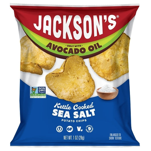 Jackson's Classic Kettle Sea Salt Potato Chips Avocado Oil, 50 x 1 oz Case - Snacks - image 2