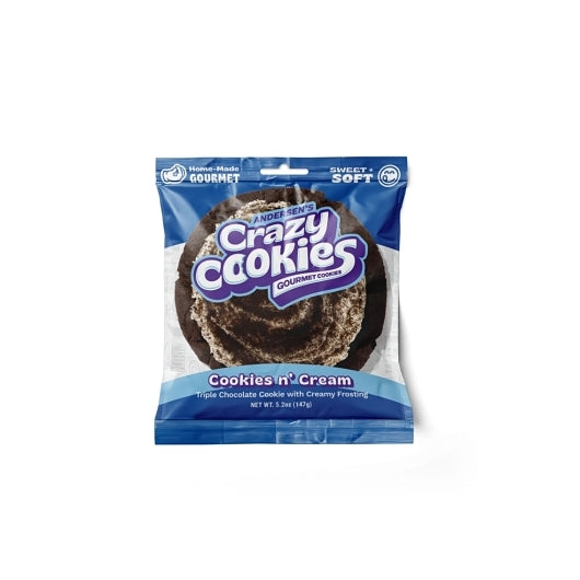 Crazy Cookies N' Cream Cookies, 12 x 5.2 oz Case - Bakery & Desserts