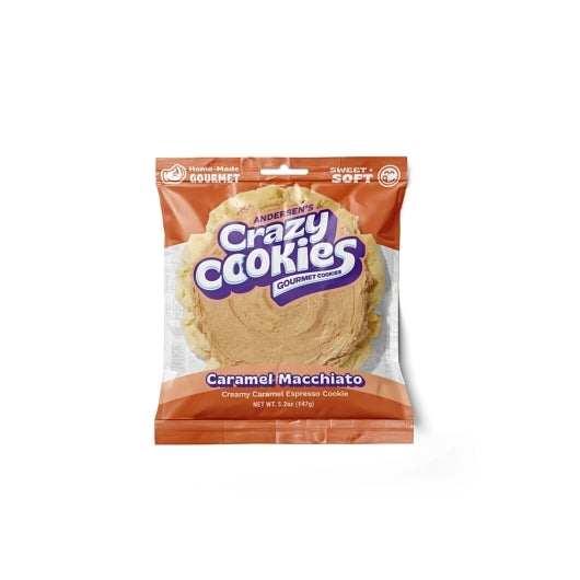 Crazy Cookies Caramel Espresso Cookie, 12 x 5.2 oz Case - Bakery & Desserts