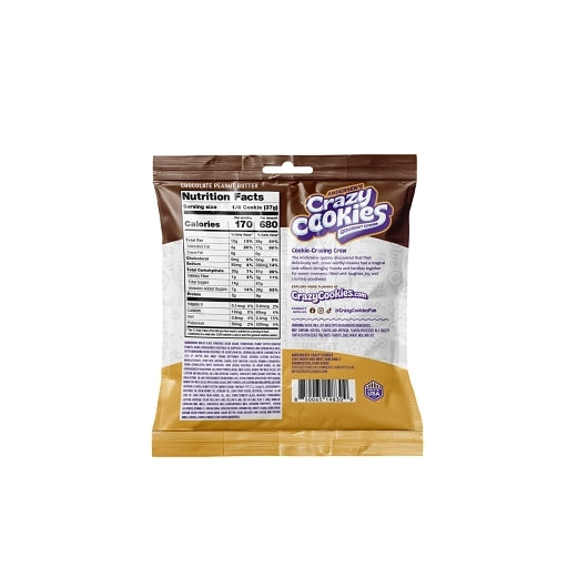 Crazy Cookies Chocolate Peanut Butter Cookies, 12 x 5.2 oz Case - Bakery & Desserts - image 2