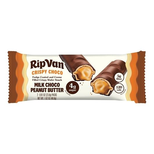 Rip Van Low Sugar Crispy Dunes - Milk Chocolate Peanut Butter Cream, 4 x 12 x 1.62 oz Case - Candy & Confections - image