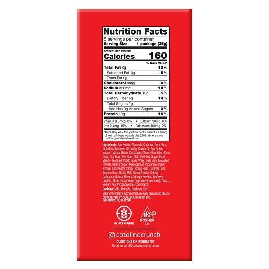 Catalina Crunch Traditional Protein Snack Mix Multipack, 4 x 6.15 oz Case - Popcorn, Pretzels & Snack Mix - image 2