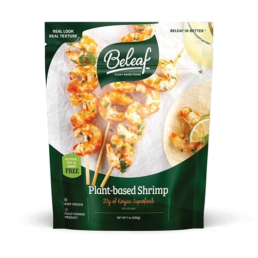 Beleaf Plant-Based Shrimp, 12 x 7 oz Case - Frozen Meat & Seafood