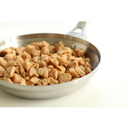 Uncut Cooked Plant Plant-Based Chicken Chunks, 4 x 2.5 lb Case - Alternate product angle or state