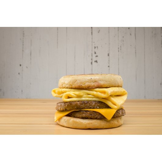 Uncut Plant-Based Breakfast Sausage Patty, 1 x 10 lb Case - Alternate product angle or state