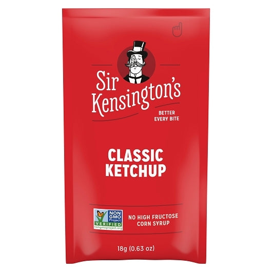 Sir Kensington's Classic Ketchup Single Serve Packets, 600 x 18 GR Case - Condiments & Sauces