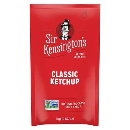Sir Kensington's Classic Ketchup Single Serve Packets, 600 x 18 GR Case - Condiments & Sauces