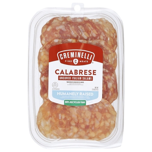 Creminelli Fine Meats Sliced Calabrese Snack Tray, 12 x 1 each Case - Meat Snacks