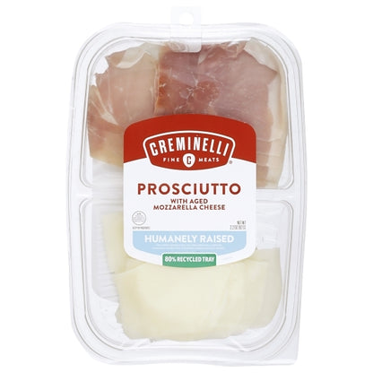 Creminelli Fine Meats Prosciutto with Aged Mozzarella Cheese, 12 x 1 each Case - Frozen Meat & Seafood