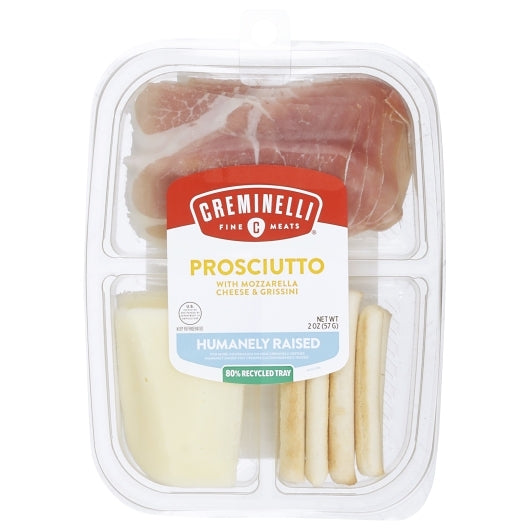 Creminelli Fine Meats Prosciutto with Mozzarella Cheese & Grissini, 12 x 1 each Case - Frozen Meat & Seafood