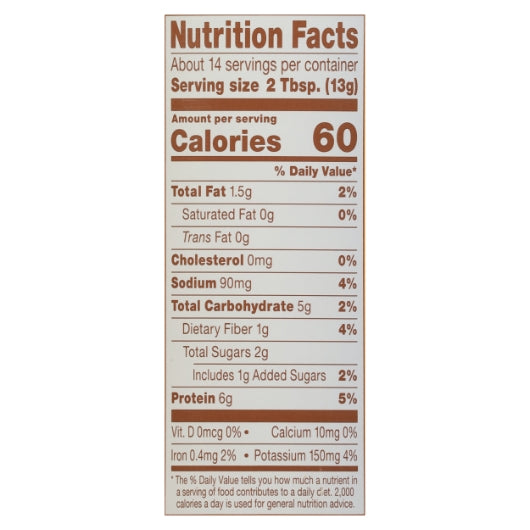 PB2 Foods ORIGINAL POWDERED PEANUT BUTTER, 6 x 6.5 oz Case - DOT product image 2