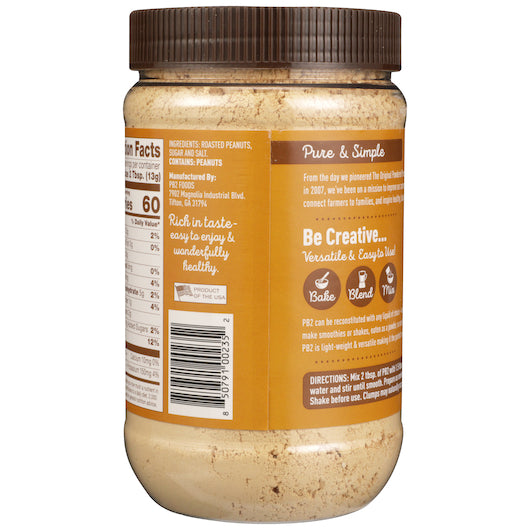 PB2 Foods THE ORIGINAL POWDERED PEANUT BUTTER, 6 x 16 oz Case - DOT product image 2