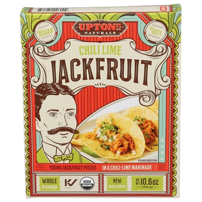 Upton's Naturals Chili Lime Jackfruit, 10 x 10.6 oz Case - Prepared Foods