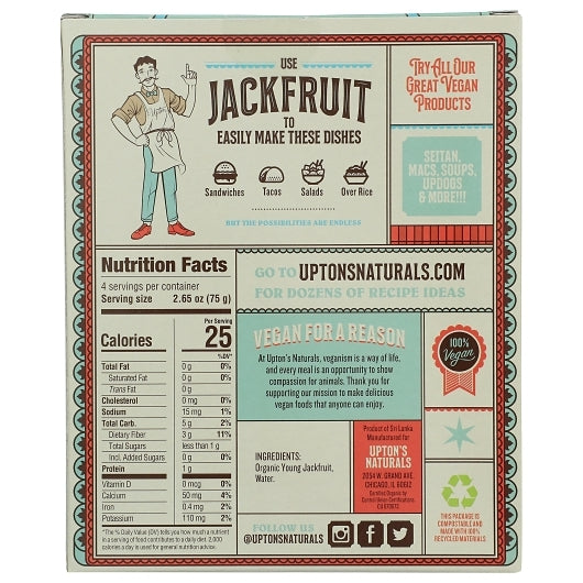 Upton's Naturals Original Jackfruit, 10 x 10.6 oz Case - DOT product image 3