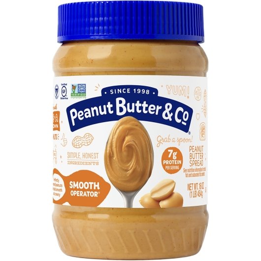 Peanut Butter & Co Smooth Operator, 6 x 1 lb Case - Pantry Ingredients