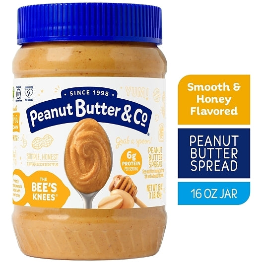 Peanut Butter & Co The Bee's Knees, 6 x 16 oz Case - Pantry Ingredients