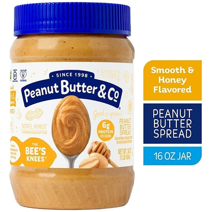 Peanut Butter & Co The Bee's Knees, 6 x 16 oz Case - Pantry Ingredients