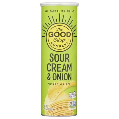 The Good Crisp Company Sour Cream & Onion Flavored Crisps Case, 8 x 5.6 oz Case - Snacks