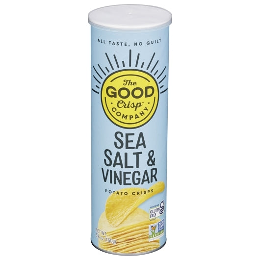 The Good Crisp Company Sea Salt & Vinegar Flavored Crisps Case, 8 x 5.6 oz Case - Snacks