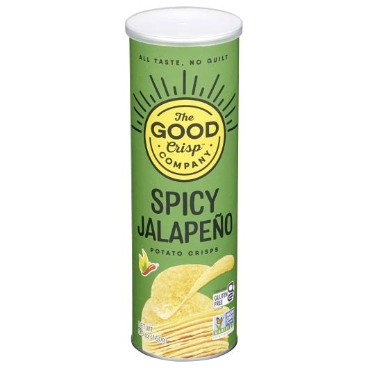 The Good Crisp Company Spicy Jalapeno Flavored Crisps Case, 8 x 5.6 oz Case - Snacks