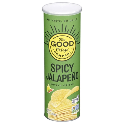 The Good Crisp Company Spicy Jalapeno Flavored Crisps Case, 8 x 5.6 oz Case - Snacks