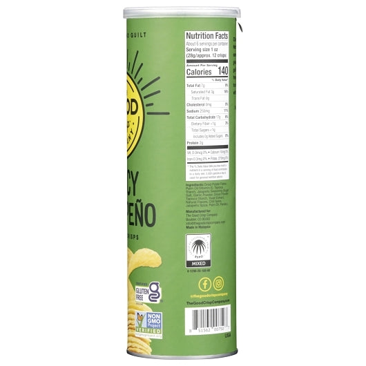 The Good Crisp Company Spicy Jalapeno Flavored Crisps Case, 8 x 5.6 oz Case - DOT product image 6