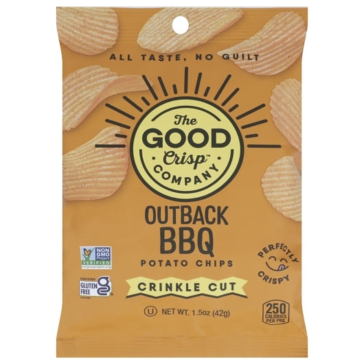 The Good Crisp Company Outback Bbq Crinkle Bagged Chips, 15 x 1.5 oz Case - Snacks - image 2