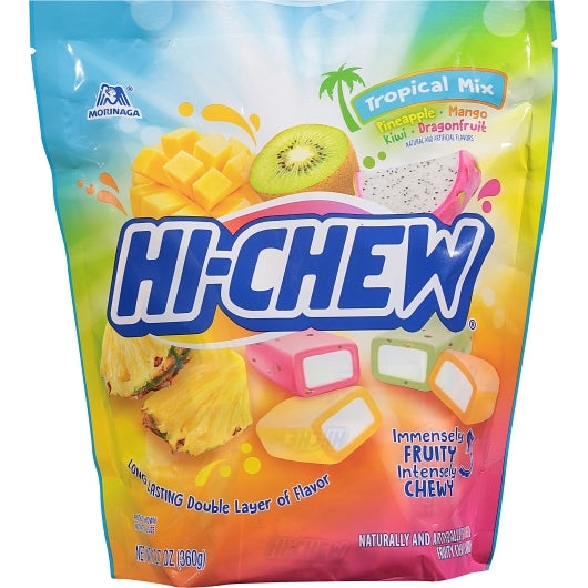 Hi-Chew Tropical Mix Candy Bag, 4 x 12.7 oz Case - Candy & Confections