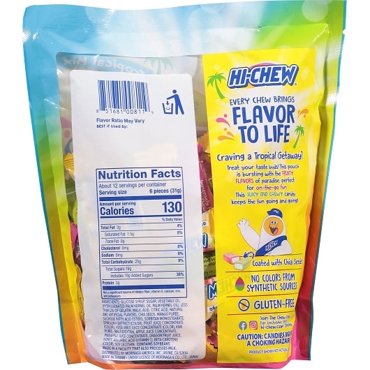 Hi-Chew Tropical Mix Candy Bag, 4 x 12.7 oz Case - DOT product image 2