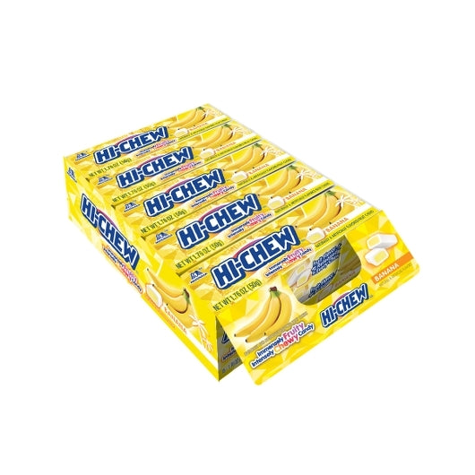 Hi Chew Banana Stick, 12 x 15 x 1.76 oz Case - Candy & Confections