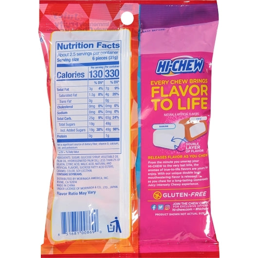 Hi-Chew Soda Pop Ramune & Cola Candy Peg Bag, 6 x 2.82 oz Case - DOT product image 2