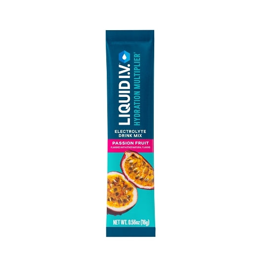 Liquid I.V. Passion Fruit Electrolyte Drink Mix Singles 8 Count, 12 x 8 x 0.56 oz Case - Pantry Ingredients