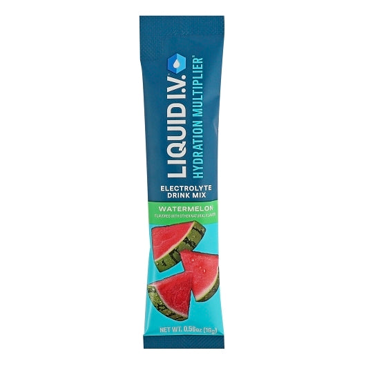 Liquid I.V. Watermelon Hydration Multiplier Electrolyte Drink Mix 8 Count, 12 x 8 x 0.56 oz Case - Pantry Ingredients - 