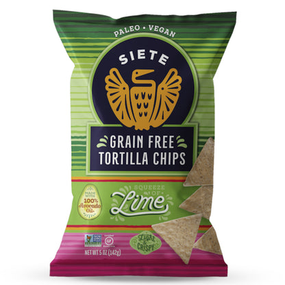 Siete Lime Tortilla Chips, 12 x 5 oz Case - DOT product image 5
