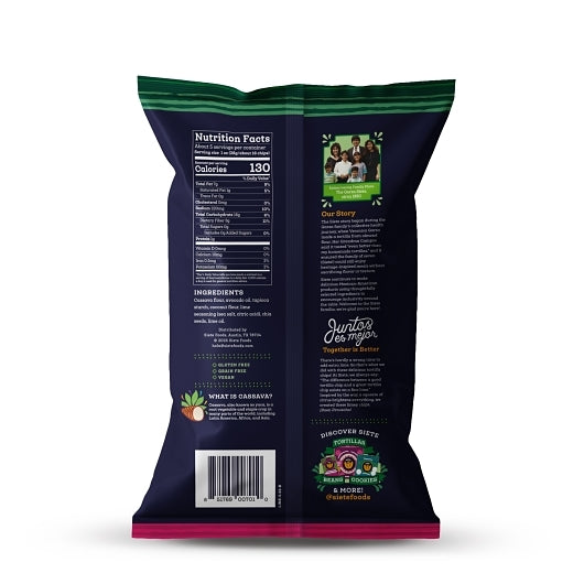 Siete Family Foods Lime Tortilla Chips, 24 x 1 oz Case - Snacks - image 2