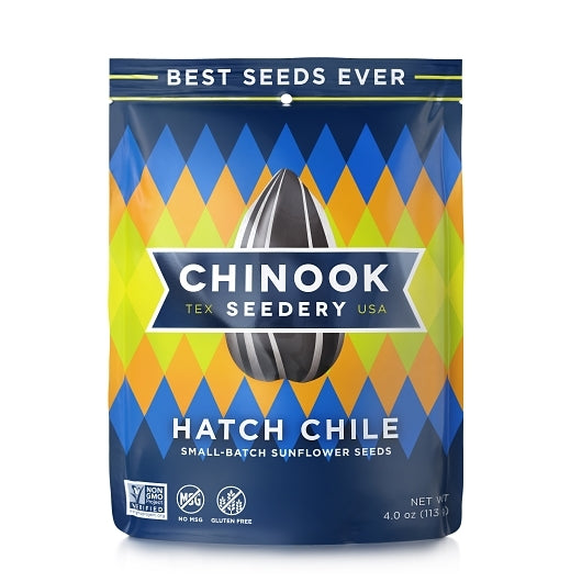 Chinook Seedery Hatch Green Chile Sunflower Seeds, 12 x 4 oz Case - Nuts & Seeds