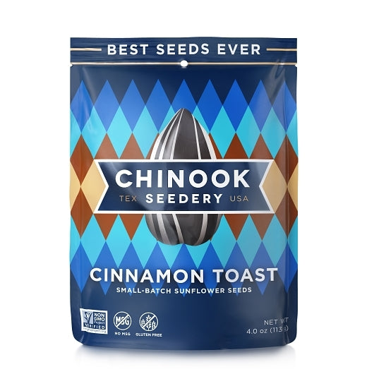 Chinook Seedery Cinnamon Toast Sunflower Seeds, 12 x 4 oz Case - Nuts & Seeds