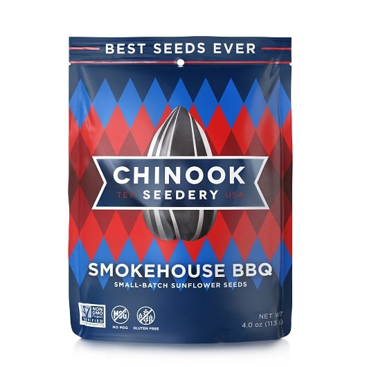 Chinook Seedery Smokehouse Bbq Sunflower Seeds, 12 x 4 oz Case - Nuts & Seeds