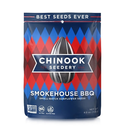 Chinook Seedery Smokehouse Bbq Sunflower Seeds, 12 x 4 oz Case - Nuts & Seeds