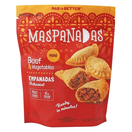 Maspanadas Beef & Vegetables Empanadas, 6 x 7.5 oz Case - Frozen Snacks & Appetizers - image 2