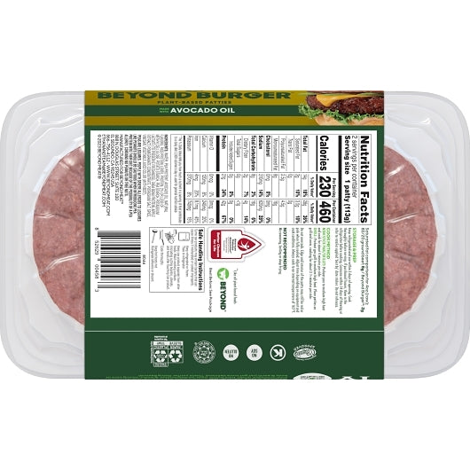 Beyond Meat Vegan Plant-Based Burger Patties, 8 x 2 each Case - Prepared Foods