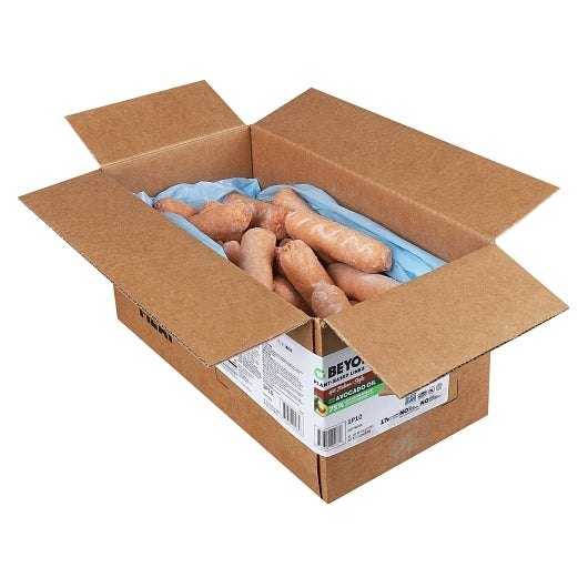 Beyond Meat Vegan Plant-Based Sausage Hot Italian Dinner Sausage, 1 x 50 x 3.52 oz Case - Prepared Foods