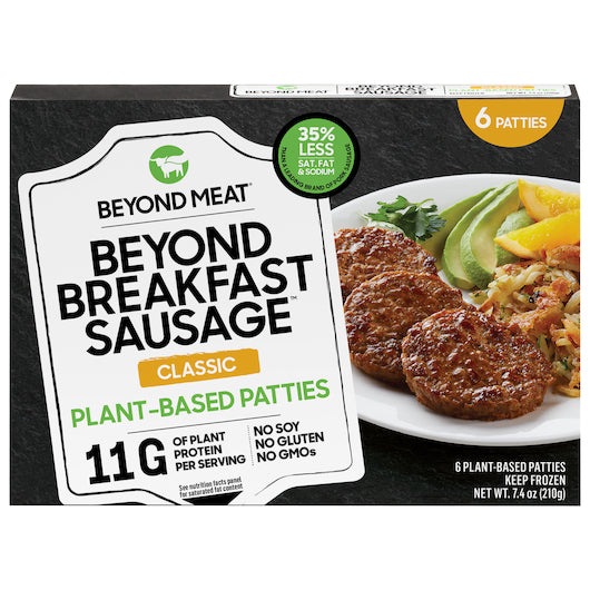 Beyond Meat Vegan Original Recipe Breakfast Sausage, 12 x 7.4 oz Case - Prepared Foods
