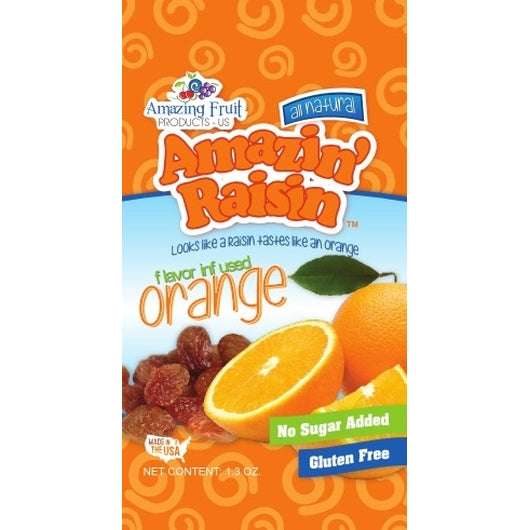 Amazin Raisin Flavor Orange Infused Raisin, 250 x 1.3 oz Case - DOT product image 2