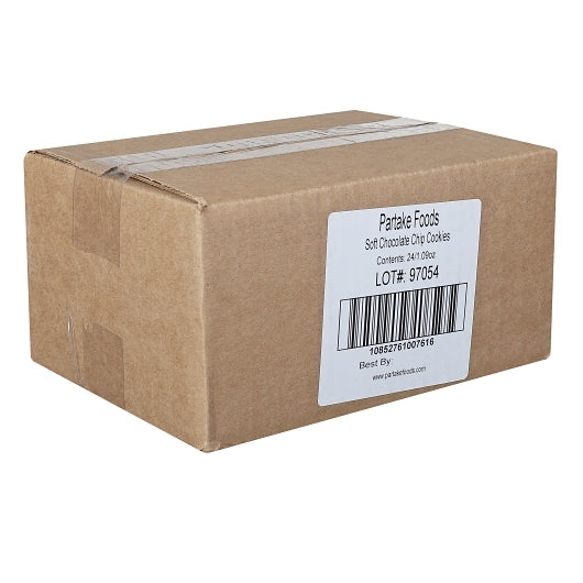 Partake Foods Soft Baked Chocolate Chip Cookies Snack Pack, 24 x 1 oz Case - DOT product image 7