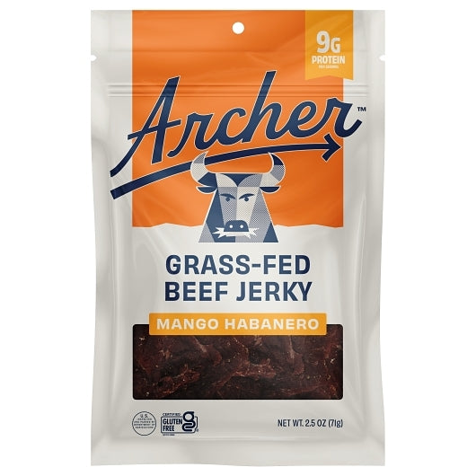 County Archer Jerky Gluten-Free Mango Habanero Grass-Fed Beef Jerky, 12 x 2.5 oz Case - DOT product image 7