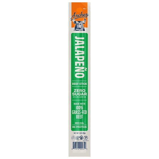 Country Archer Jerky Co Jalapeno Grass-Fed Beef Sticks, 6 x 18 x 1 oz Case - DOT product image 3