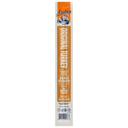 Country Archer Jerky Co Zero Sugar Original Turkey Sticks, 6 x 18 x 1 oz Case - DOT product image 4